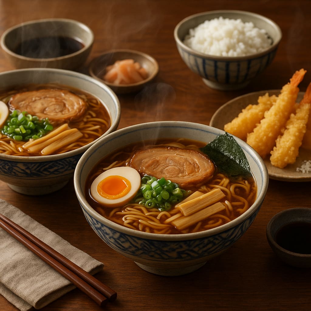 Warme japanische Gerichte